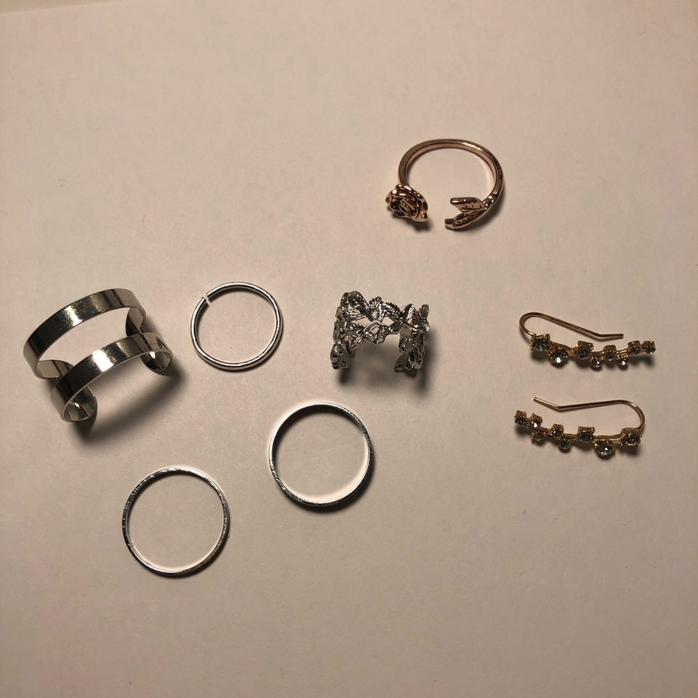 SHEIN Jewelry Bundle - Rings and Earring Set